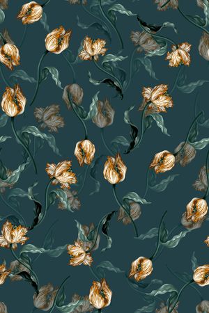 满版散花印花华亿平台图片