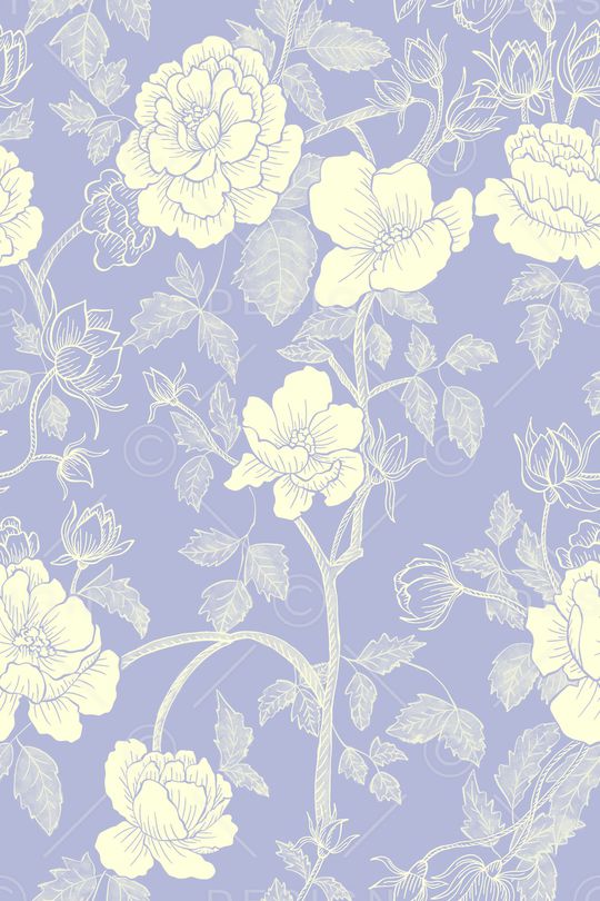 清爽底花卉印花华亿平台图片