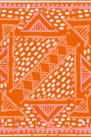 橙色印花华亿平台图片