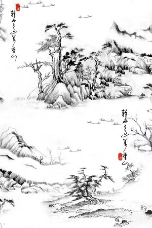 中国风印花华亿平台图片