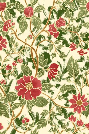 树枝印花华亿平台图片