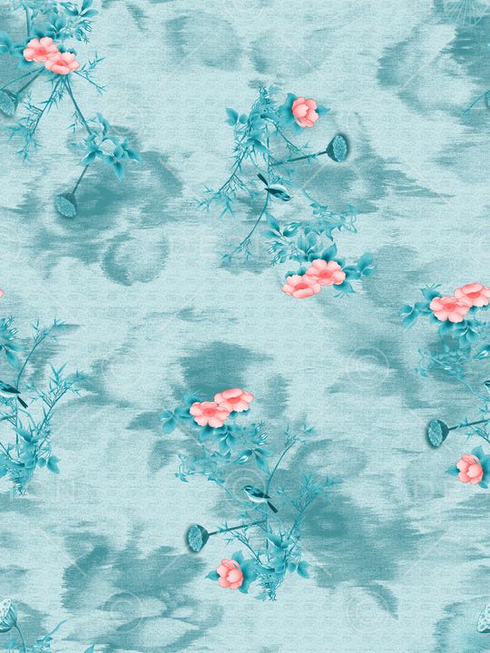 荷花印花华亿平台图片