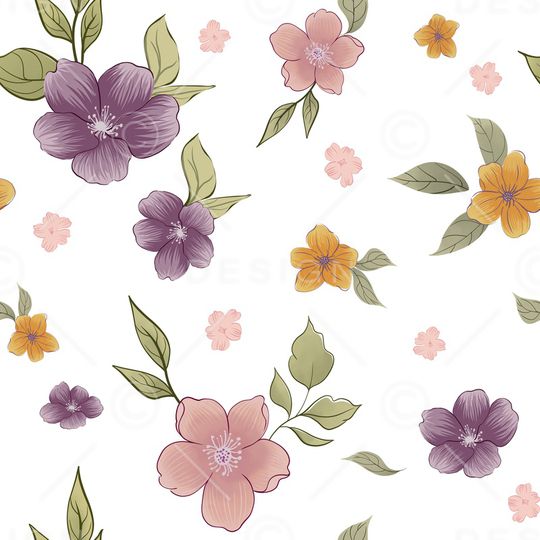 小清新印花华亿平台图片