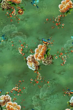 复古印花华亿平台图片