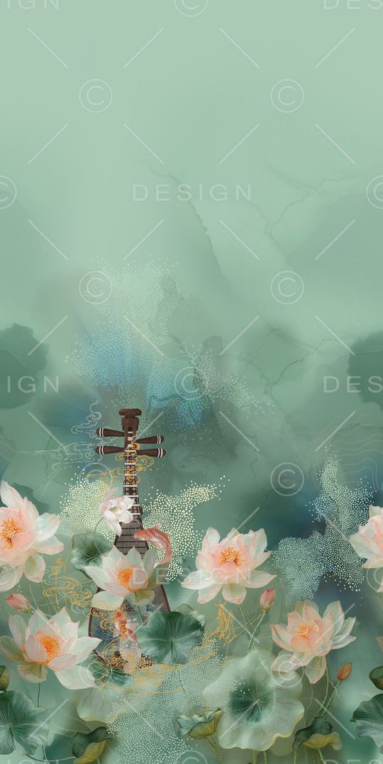 中国风印花华亿平台图片