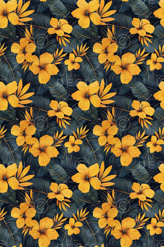 满版散花印花华亿平台图片