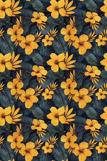 满版散花印花华亿平台图片