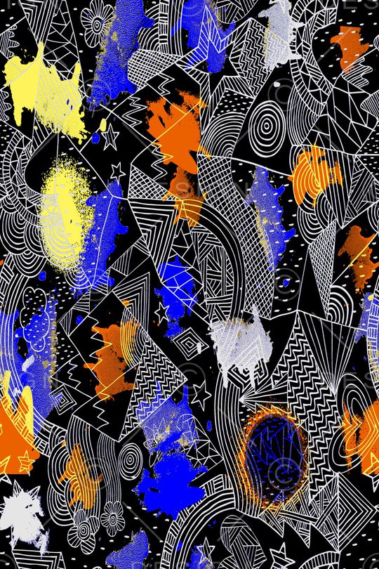 线条印花华亿平台图片