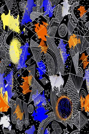 线条印花华亿平台图片