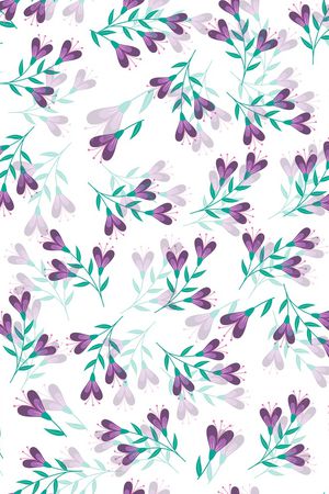 清爽底花卉印花华亿平台图片