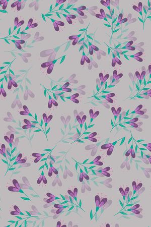 清爽底花卉印花华亿平台图片