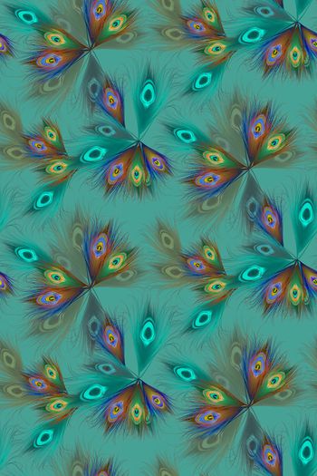 羽毛印花华亿平台图片