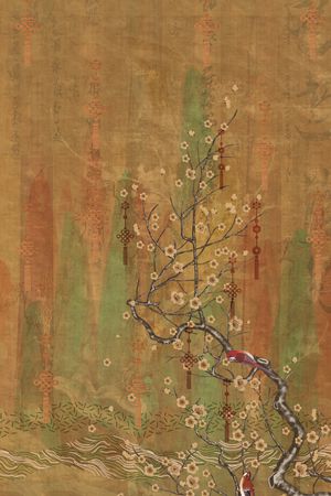 树枝印花华亿平台图片