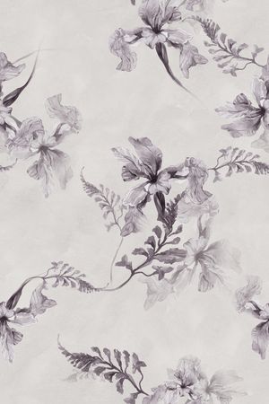 灰色花印花华亿平台图片