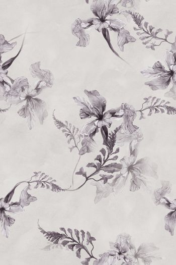 灰色花印花华亿平台图片