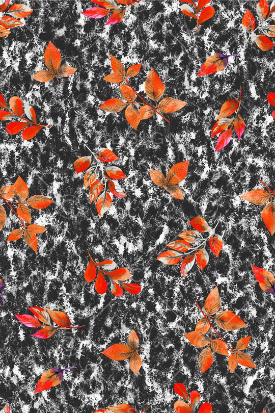 绿植树叶印花华亿平台图片