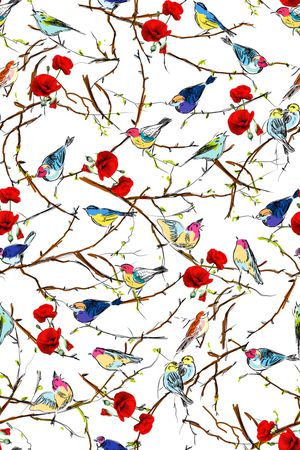 树枝印花华亿平台图片