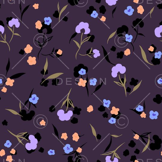 连衣裙印花华亿平台图片