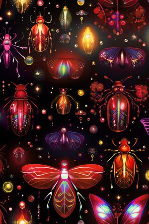 昆虫印花华亿平台图片