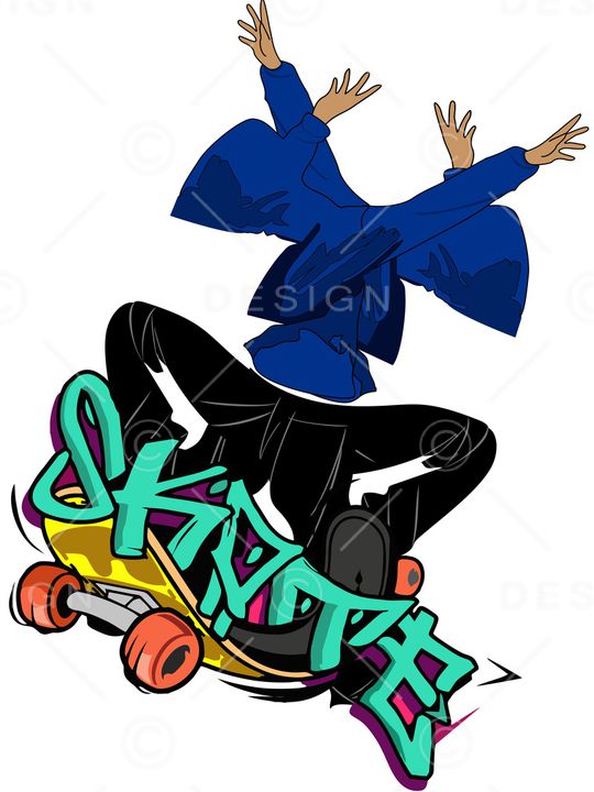 滑板印花华亿平台图片