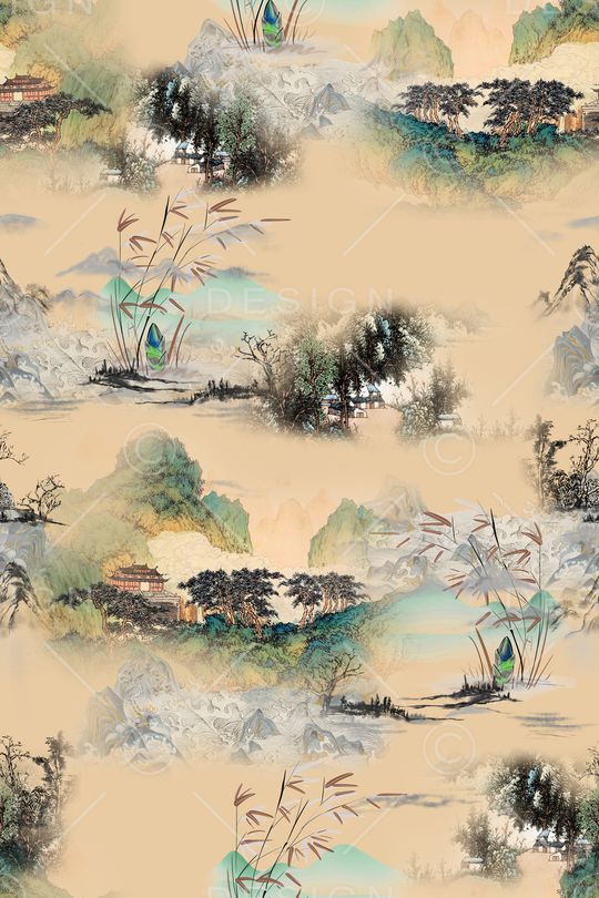 山水印花华亿平台图片