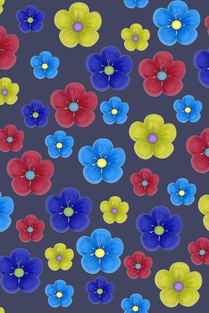 花卉印花华亿平台图片