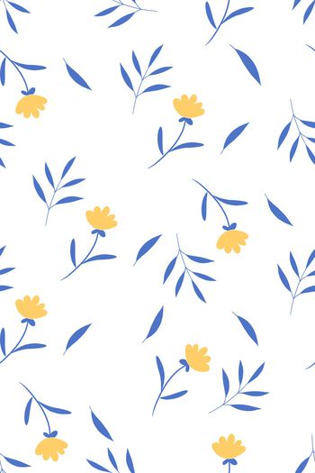 清爽底花卉印花华亿平台图片