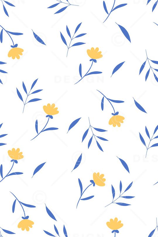 清爽底花卉印花华亿平台图片