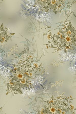 真丝印花华亿平台图片