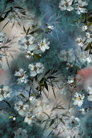 真丝印花华亿平台图片