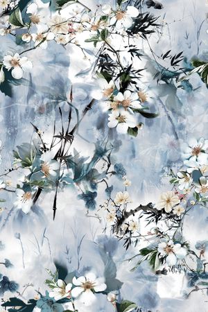 真丝印花华亿平台图片