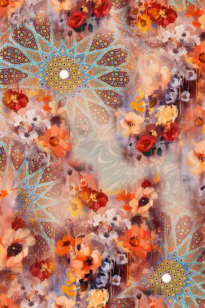 雪纺印花华亿平台图片