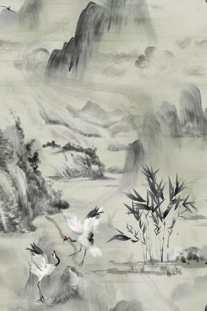 中国风印花华亿平台图片