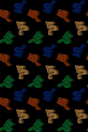 黑底印花华亿平台图片