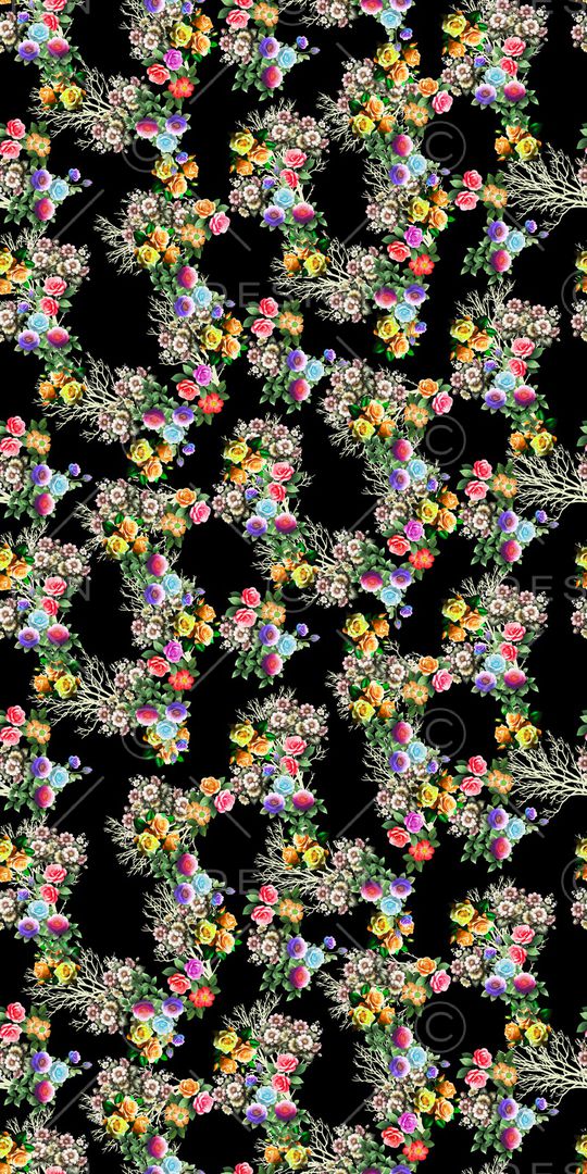 花卉印花华亿平台图片