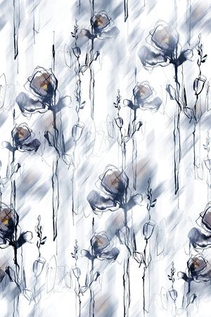 水墨印花华亿平台图片