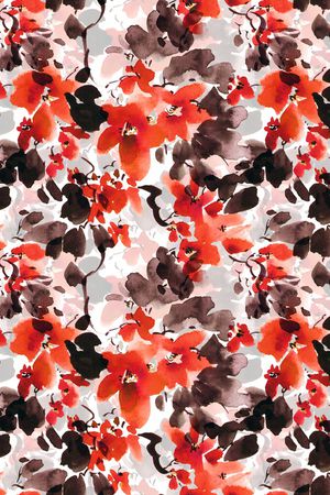 水墨风印花华亿平台图片