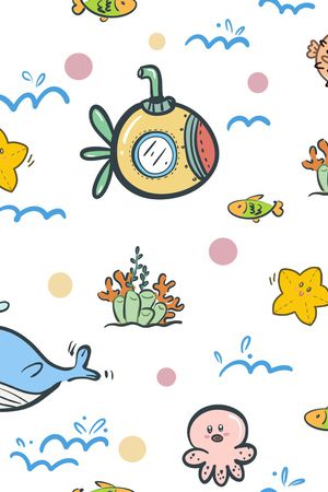 卡通动物印花华亿平台图片