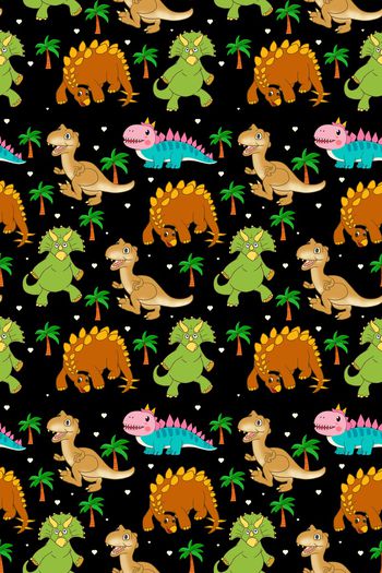 卡通动物印花华亿平台图片