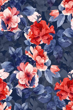 真丝印花华亿平台图片