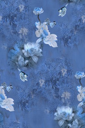 真丝印花华亿平台图片