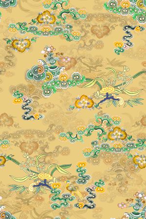 旗袍印花华亿平台图片