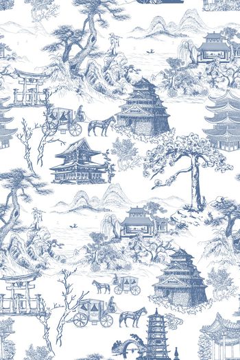 中国风印花华亿平台图片