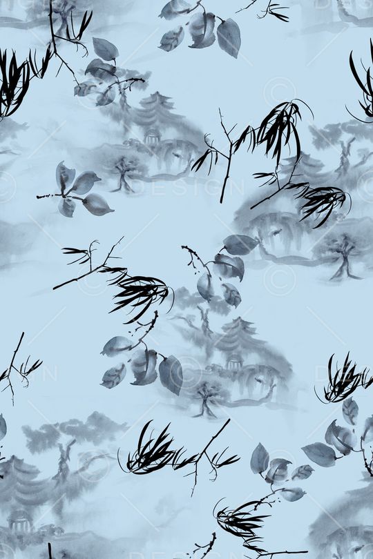 中国风印花华亿平台图片