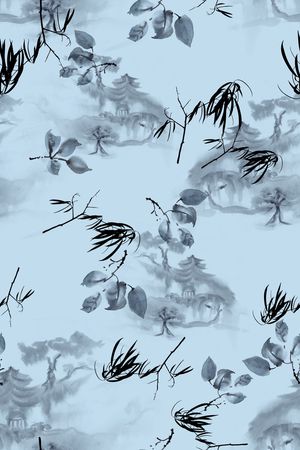 中国风印花华亿平台图片