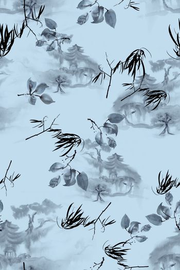 中国风印花华亿平台图片