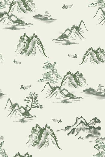 中国风印花华亿平台图片