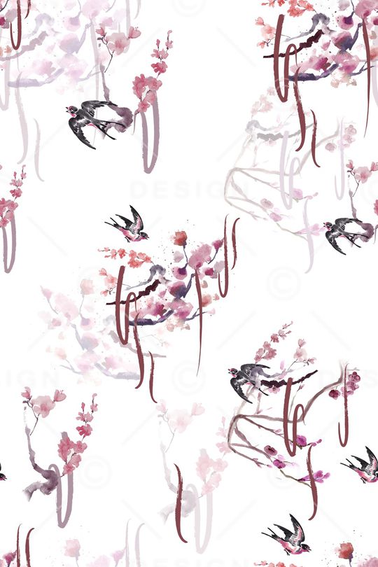 中国风印花华亿平台图片