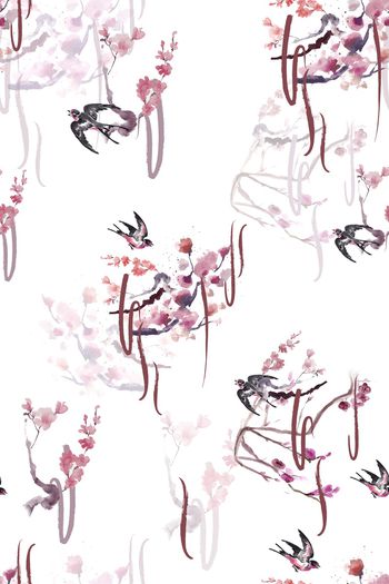 中国风印花华亿平台图片