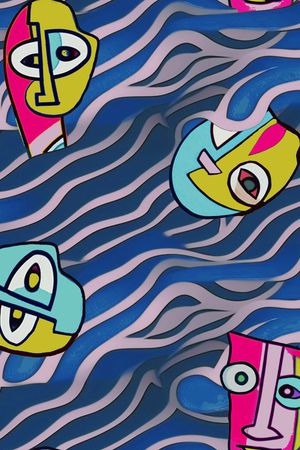 条纹印花华亿平台图片